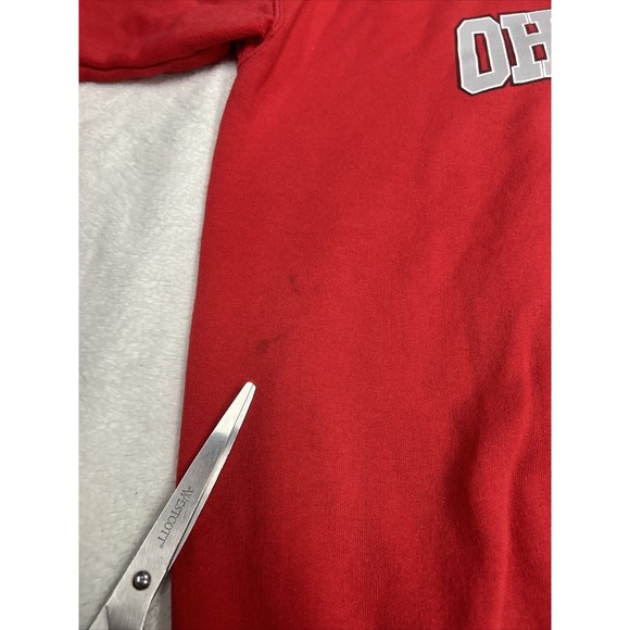 Vtg Y2K Ohio State Buckeyes 2004 Tostitos Fiesta Bowl Red Sweatshirt Size Large - Picture 3 of 10